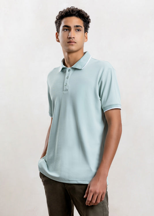 Waffle Polo T-Shirt