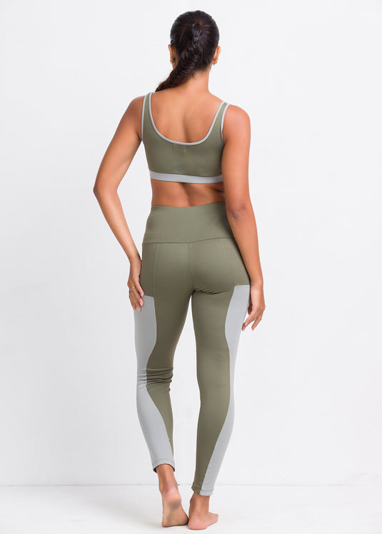 Contrast workout legging