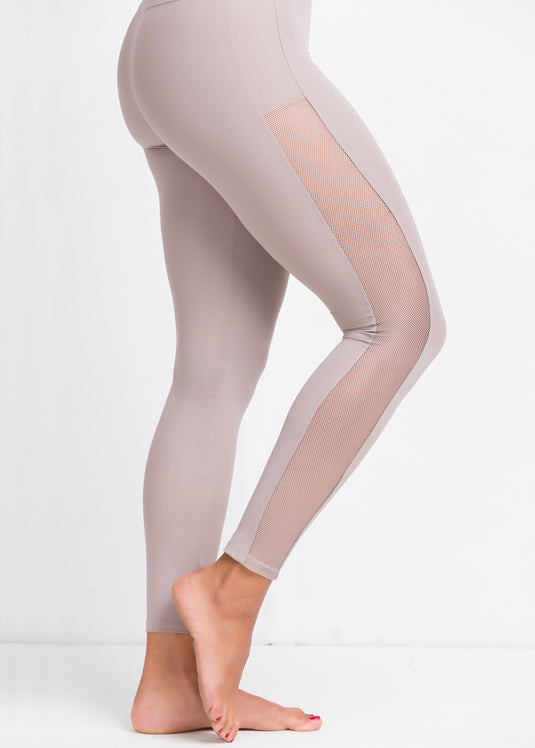 Legging with mesh detailing