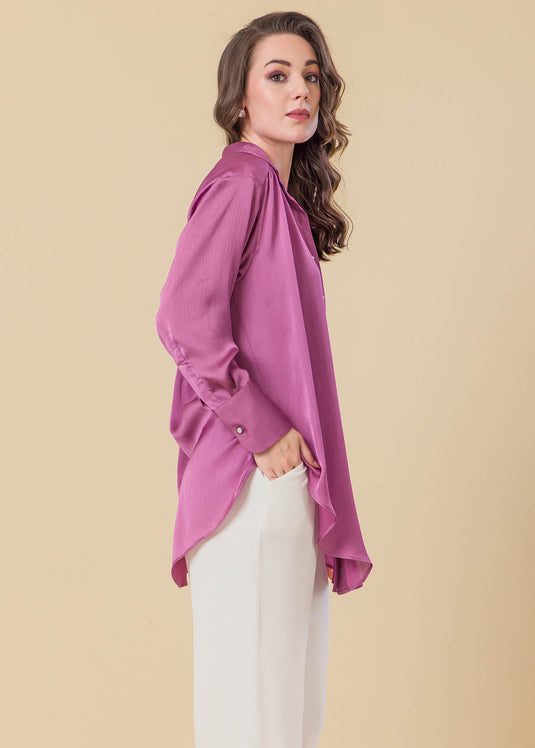 Oversized Satin Shirt