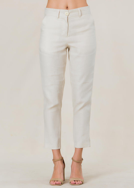 Tailored linen pant