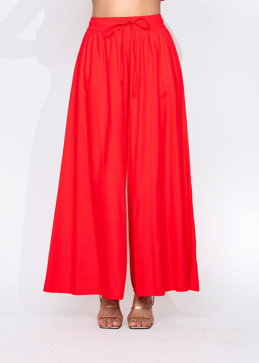 Draw Cord Wide Leg Pant