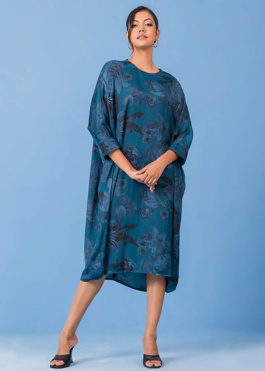 Round Neck Kaftan Dress