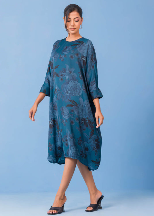 Round Neck Kaftan Dress