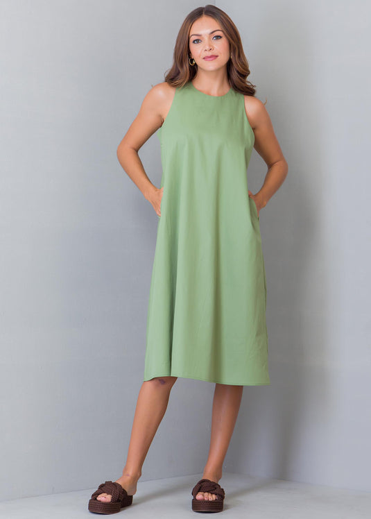 Sleeveless Trapeze Dress