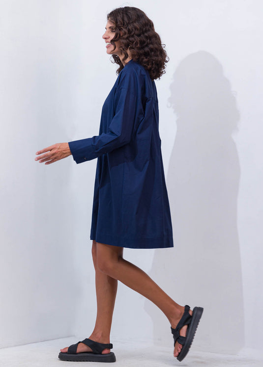 Short Dress With Short Placket