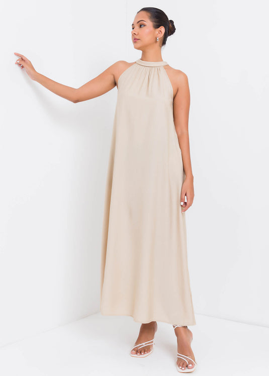 Halter Neck Maxi Dress