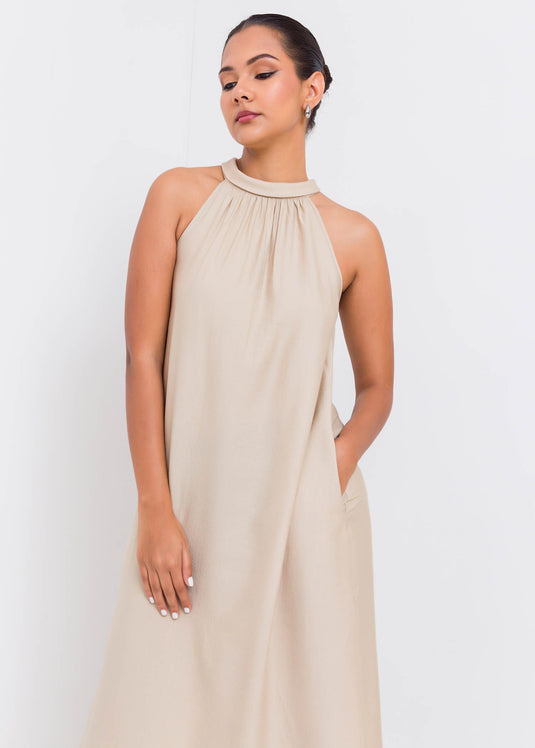 Halter Neck Maxi Dress