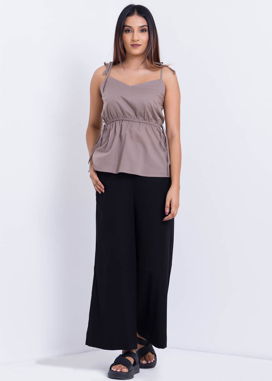 Strappy Top With Waist Drawcord