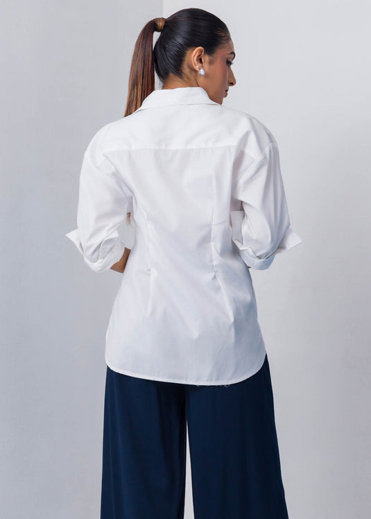 Long Sleeve Blouse With Side Detail