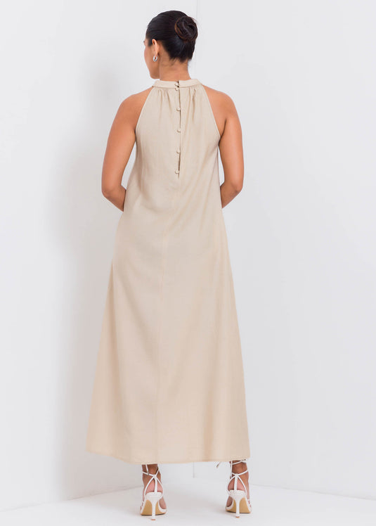 Halter Neck Maxi Dress