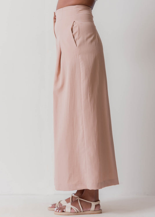 Wide Leg Pant With Pleats