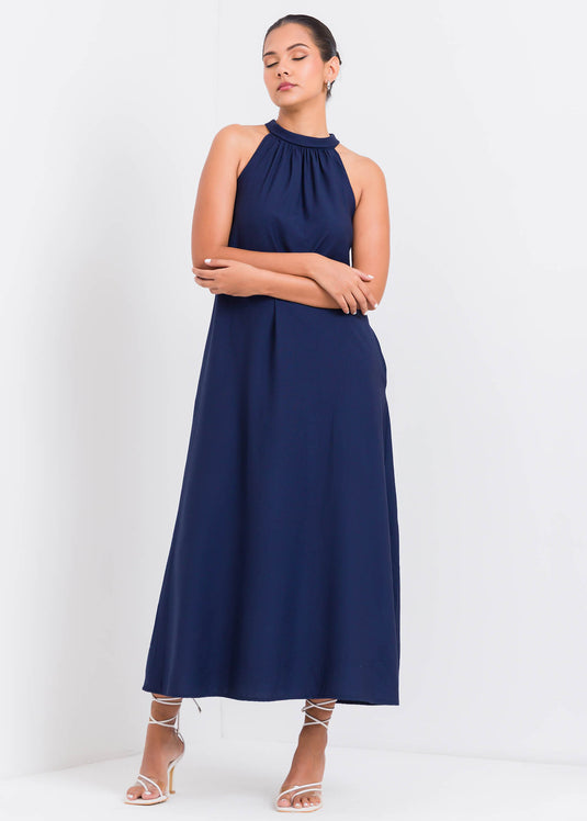 Halter Neck Maxi Dress