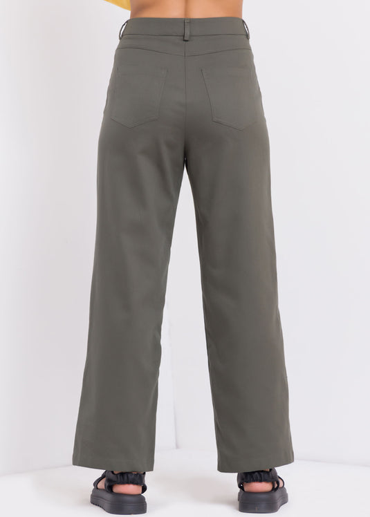 Straight Leg High Waist Pant