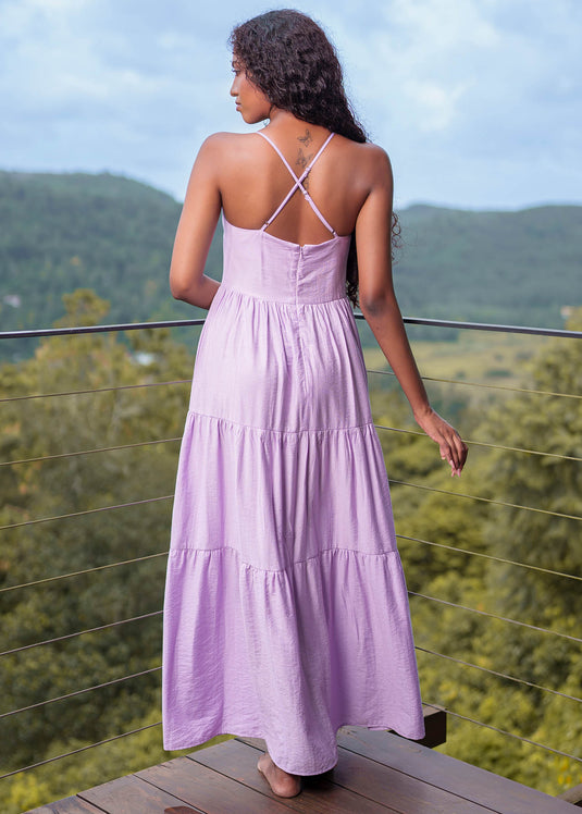 Tiered Panel Maxi Dress