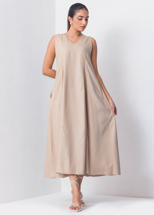 V Neck Tent Dress