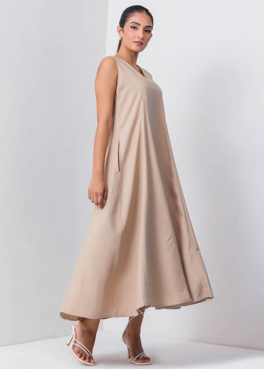 V Neck Tent Dress