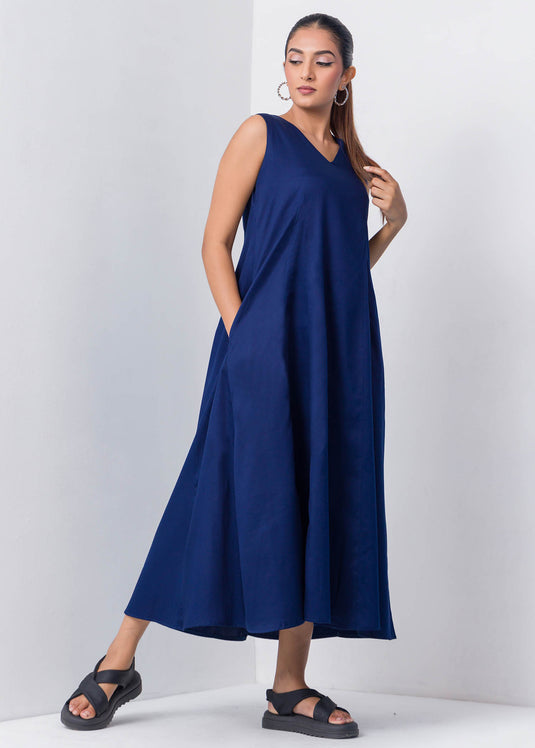 V Neck Tent Dress