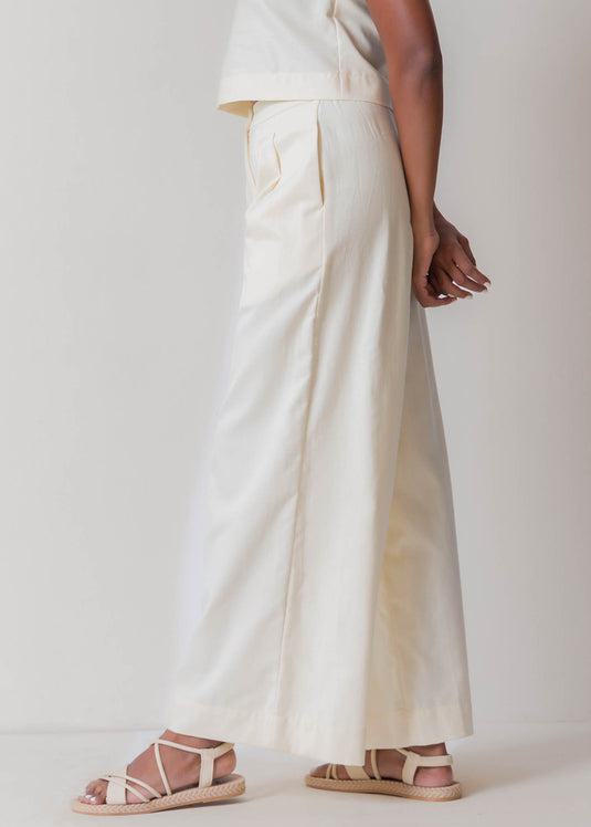 Wide Leg Pant With Pleats