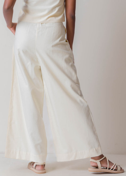 Wide Leg Pant With Pleats