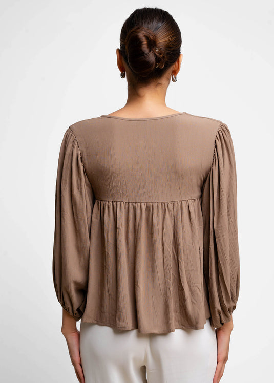 Boho Top With Front Tie