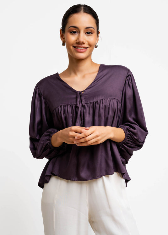 Boho Top With Front Tie