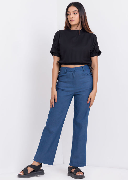 Puff Sleeve Crop Top