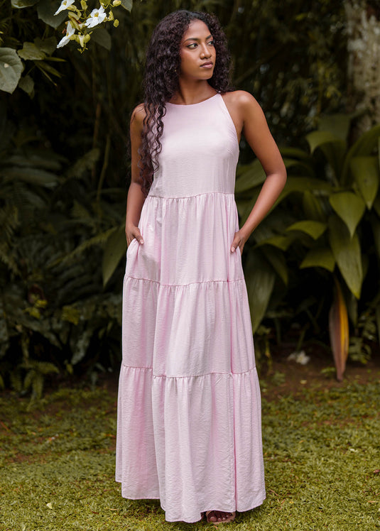 Tiered Panel Maxi Dress