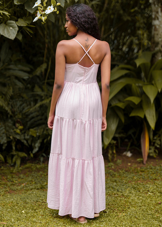 Tiered Panel Maxi Dress