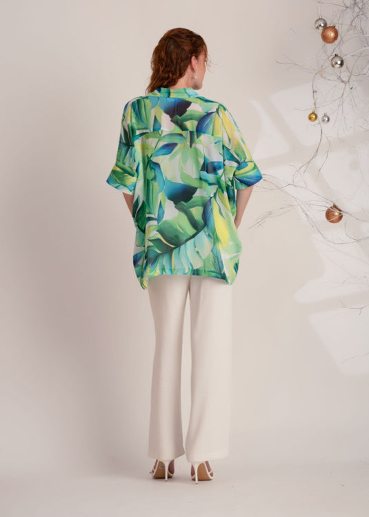 Printed Kaftan Blouse