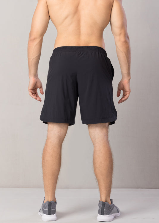 Active Wear Short With Side Mesh Detailed