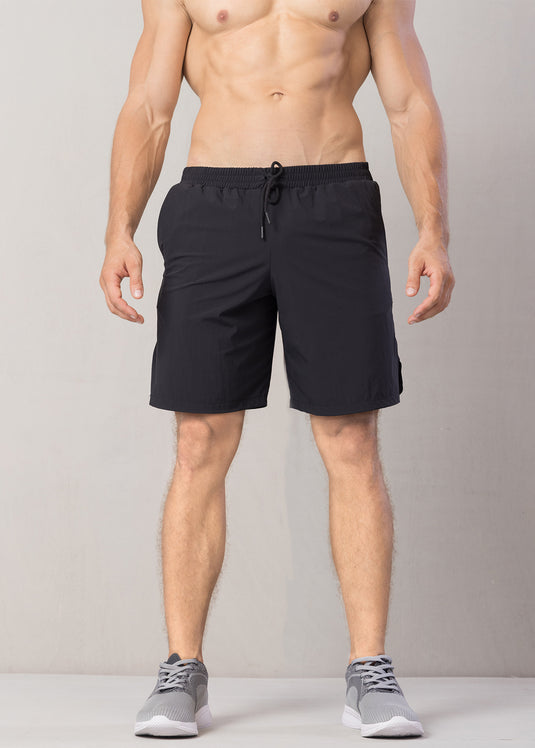 Active Wear Short With Side Mesh Detailed