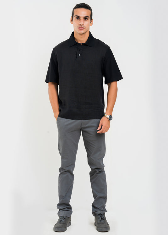 Casual Wear Semi Polo S/S Shirt