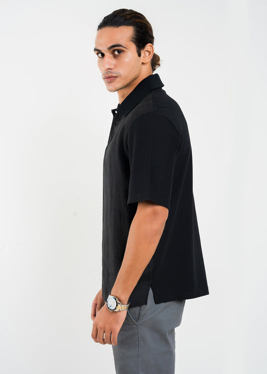 Casual Wear Semi Polo S/S Shirt