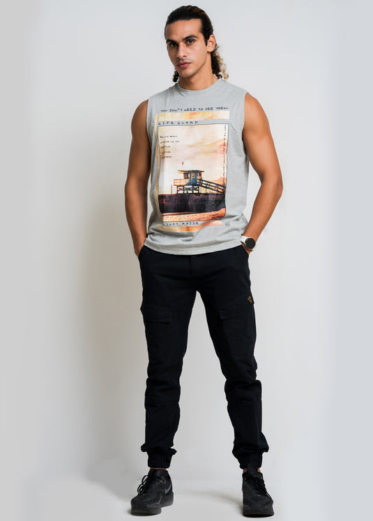 Mens Graphic Printed Tank Top