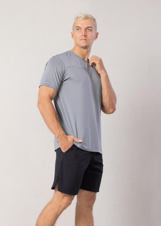 Active Wear T-shirt With  Mesh Detailed