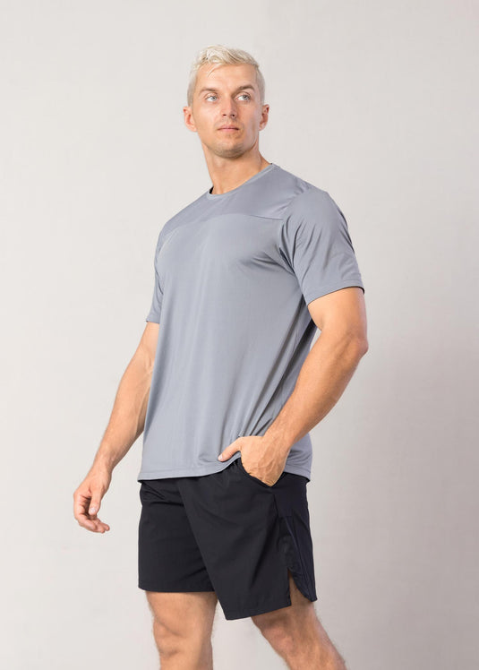 Active Wear T-shirt With  Mesh Detailed