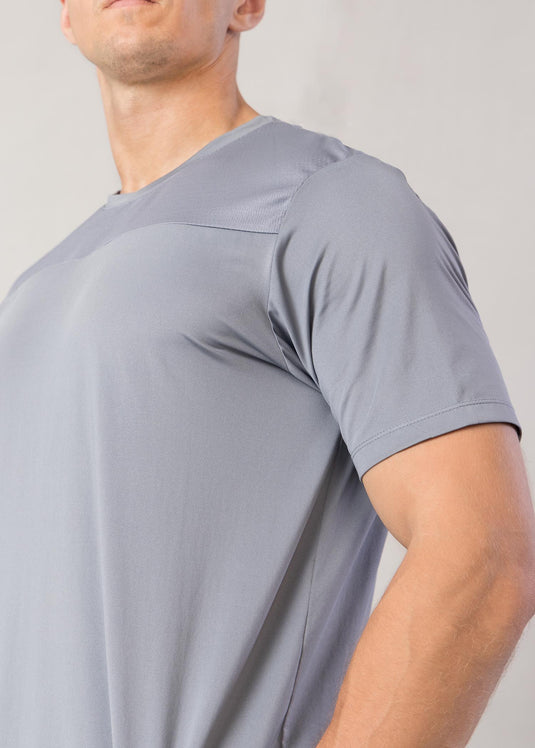 Active Wear T-shirt With  Mesh Detailed