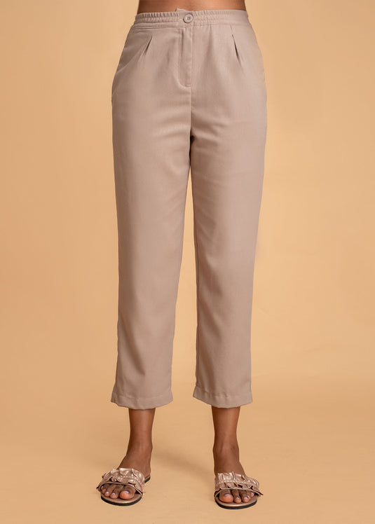 Three Quarter Pant With Elasticated Waist Band