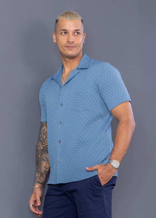 Casual Wear Cuban Collar S/S Shirt