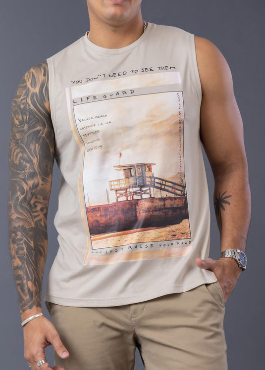 Mens Graphic Printed Tank Top