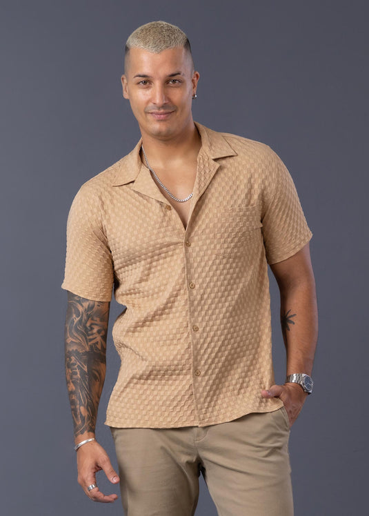 Casual Wear Cuban Collar S/S Shirt