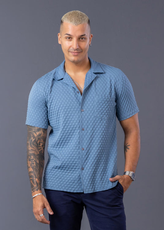 Casual Wear Cuban Collar S/S Shirt