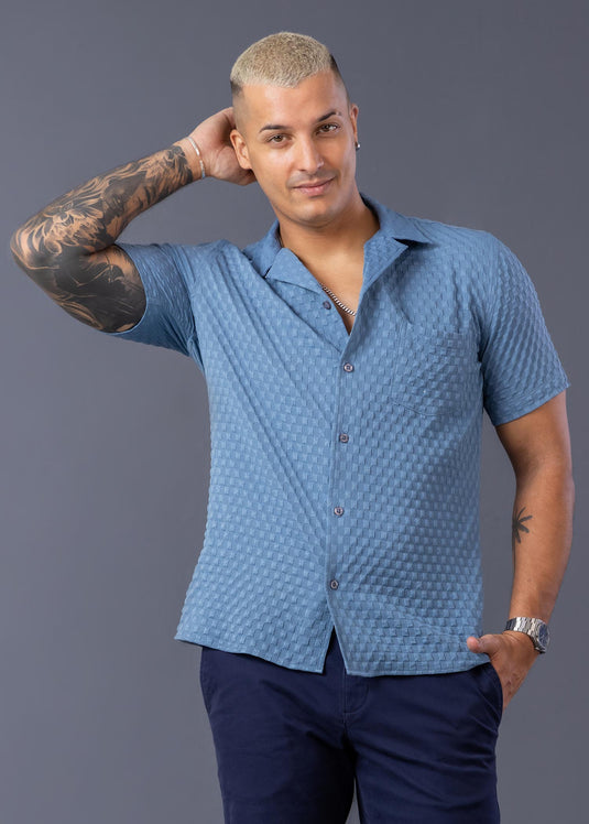 Casual Wear Cuban Collar S/S Shirt