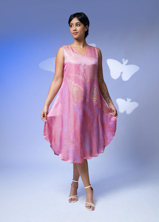 Batik Butterfly Inspired Sleeveless Dress