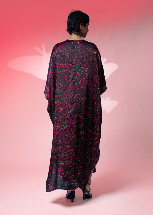 Batik Butterfly Inspired Front Knot Kaftan Dress