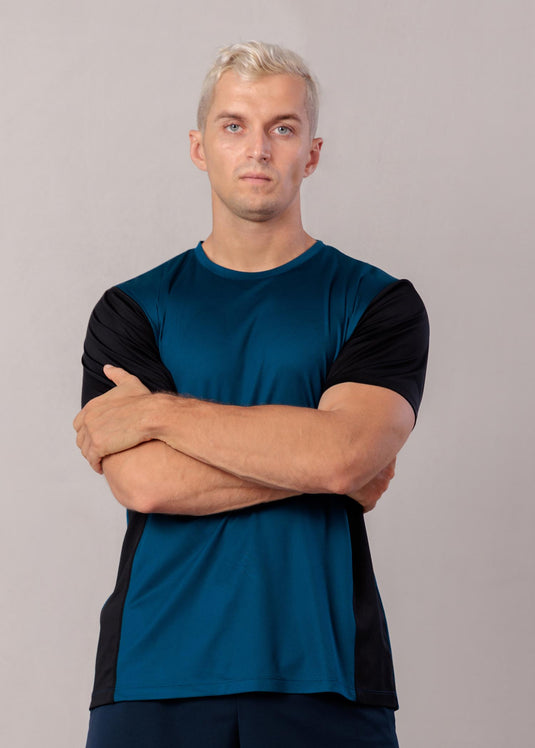 Sleeve Contrast Active Wear T-Shirt