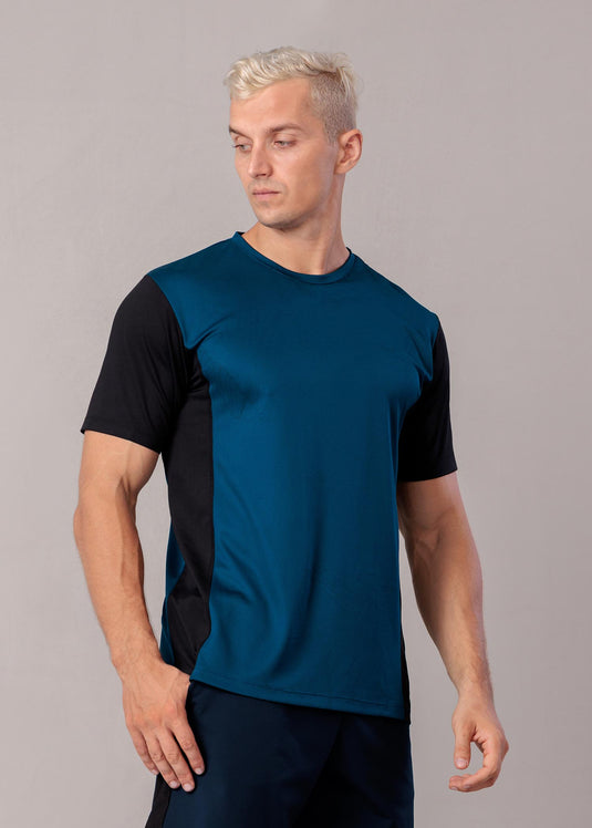 Sleeve Contrast Active Wear T-Shirt
