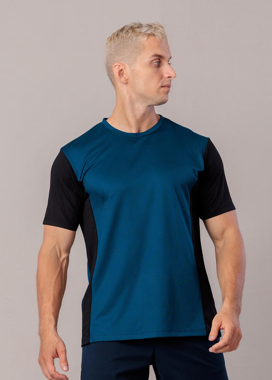 Sleeve Contrast Active Wear T-Shirt