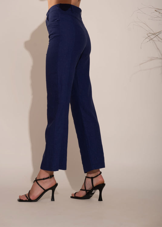 Pintuck Detail Tailored Pant